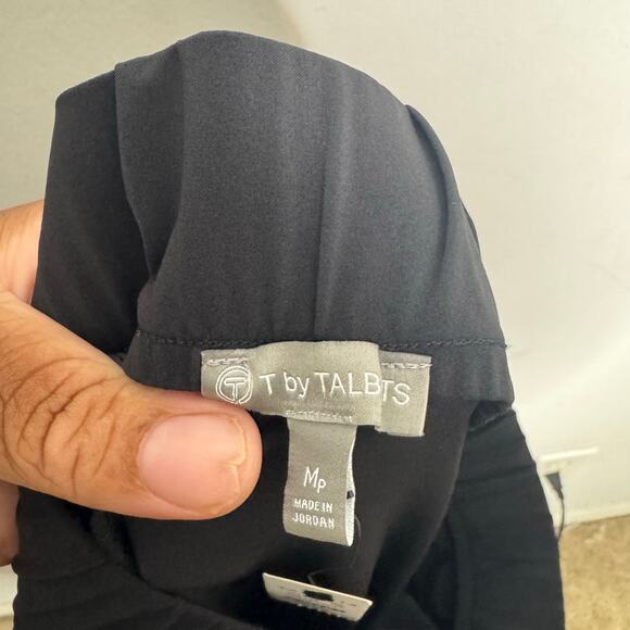 T by Talbots Pants Women’s Petite Medium Black Stretch Ankle Pull-On Comfort - Picture 5 of 13